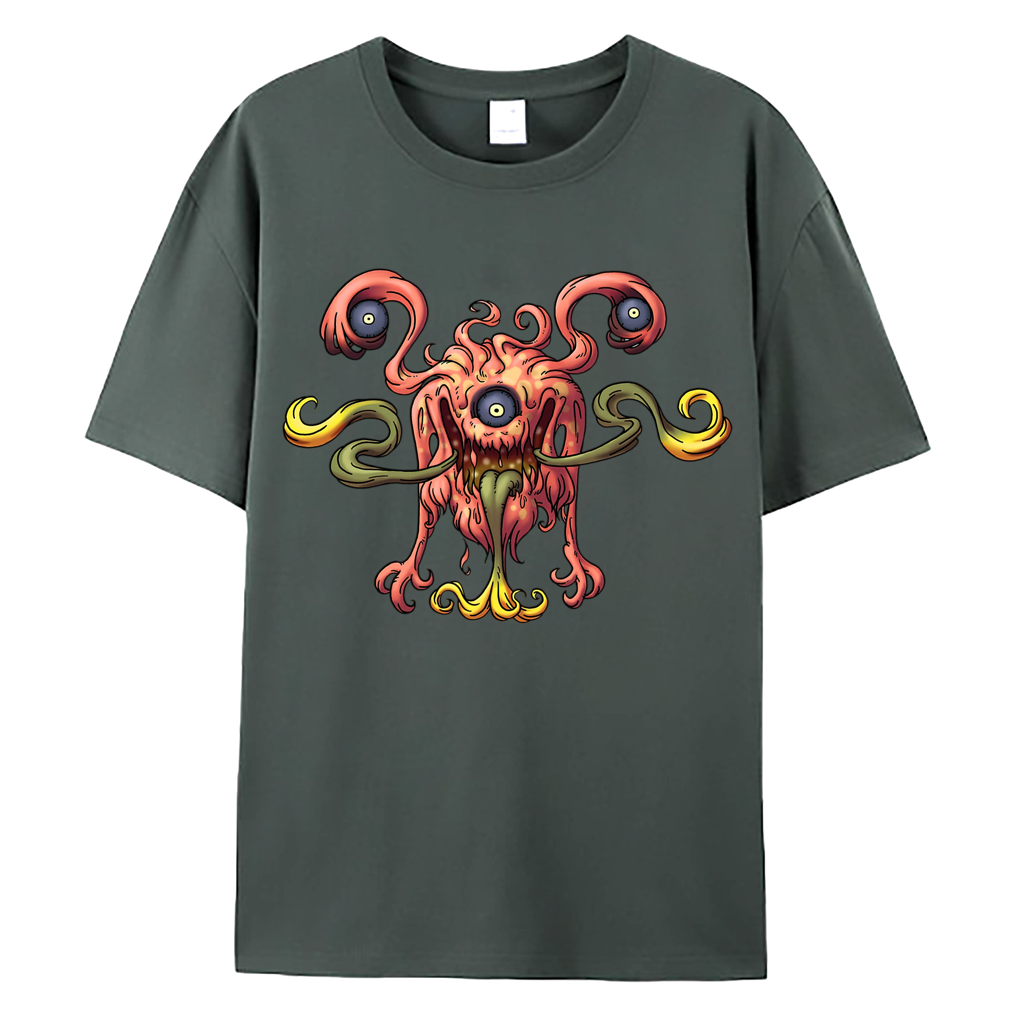 （画像用） ドラゴンクエスト Doragon Kuesuto Dragon Quest 綿100％ メンズ半袖Tシャツ｜肌触りやわらか＆通気性